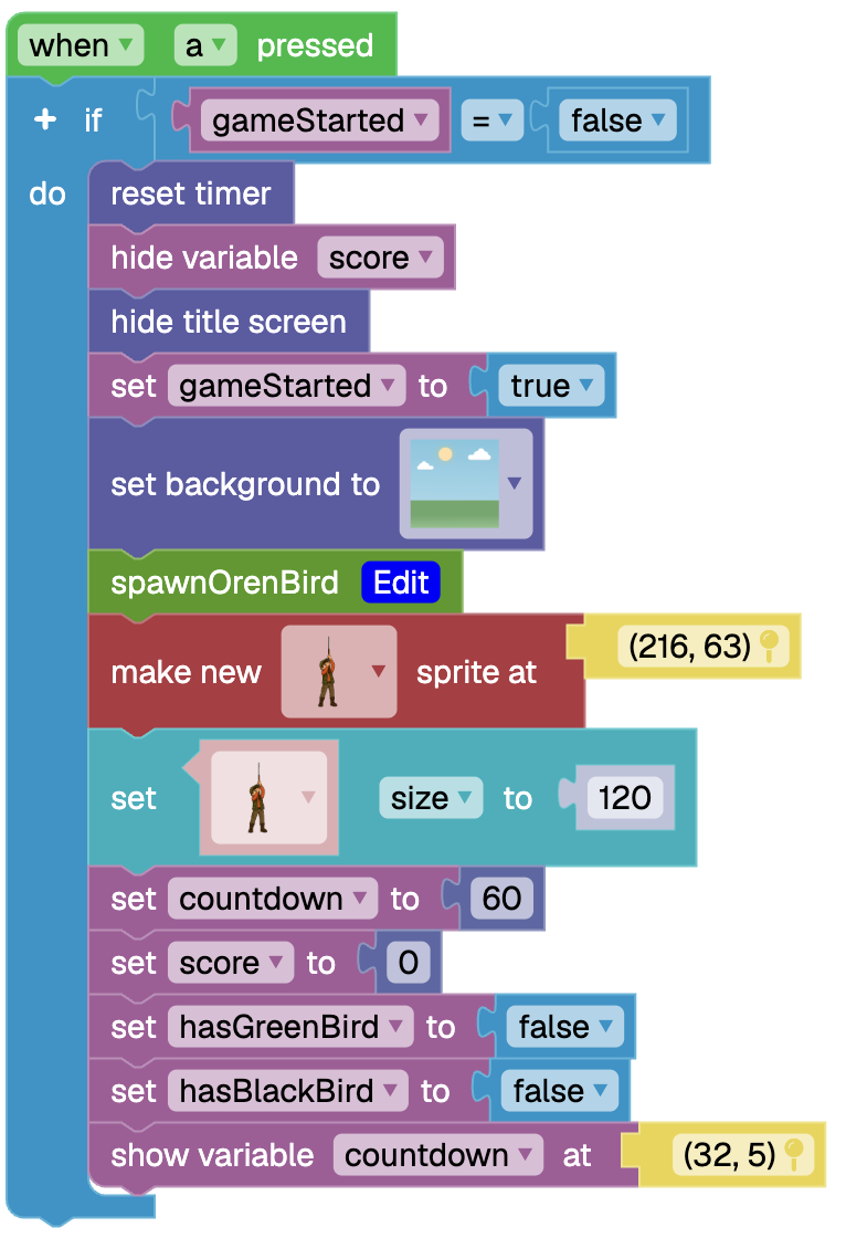 Fix the Start Game Logic