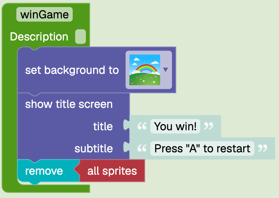 Win Game Function